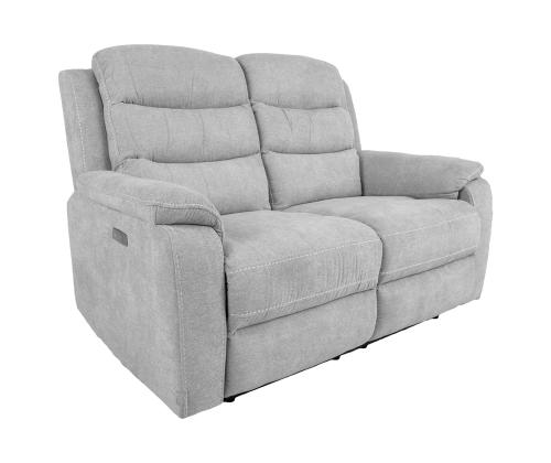 Diivan MIMI 2-kohaline elektriline recliner, hõbehall