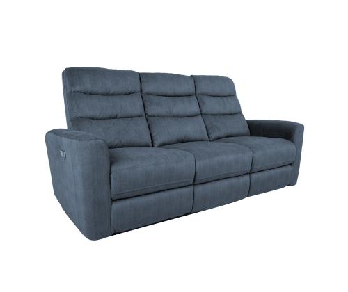 Diivan GASTON 3-kohaline elektriline recliner 206x85xH104cm, sinine