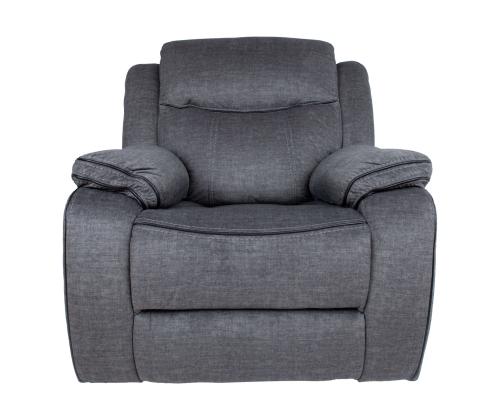 Tugitool GENTRY kiikuv ja pöörlev manuaalne recliner, hall