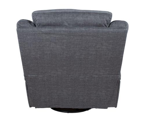 Tugitool GENTRY kiikuv ja pöörlev manuaalne recliner, hall