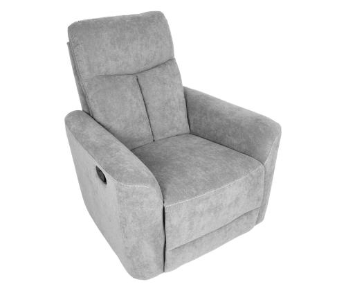 Tugitool GEMMA manuaalne recliner 89x98xH106cm, helehall