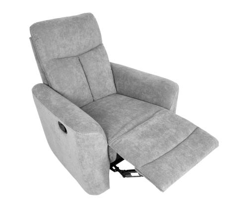 Tugitool GEMMA manuaalne recliner 89x98xH106cm, helehall