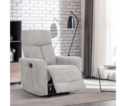 Tugitool GEMMA manuaalne recliner 89x98xH106cm, helehall