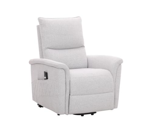 Tugitool GIANNI elektriline lift recliner 85x86xH106cm, hallikasvalge