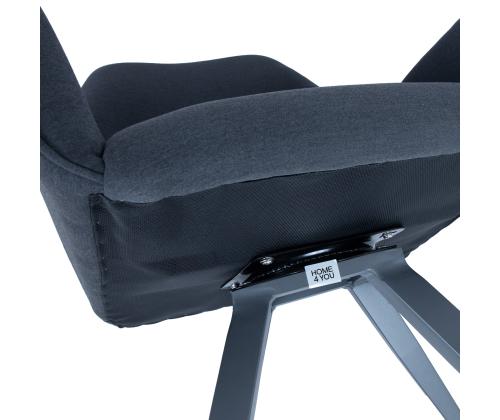 Tool COLUMBUS pöörlev 67x76xH95cm, tumehall