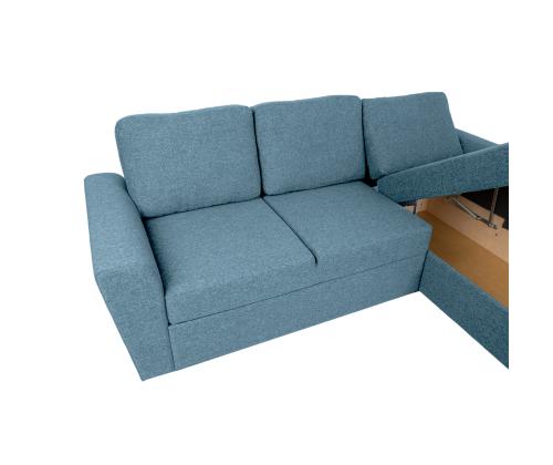 Nurgadiivanvoodi INGMAR 242x168/92xH92cm, helesinine