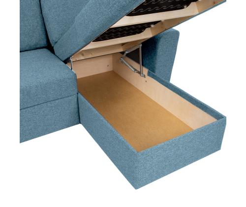 Nurgadiivanvoodi INGMAR 242x168/92xH92cm, helesinine