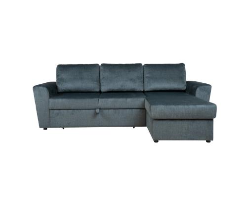 Nurgadiivanvoodi INGMAR 242x168/92xH92cm, roheline samet