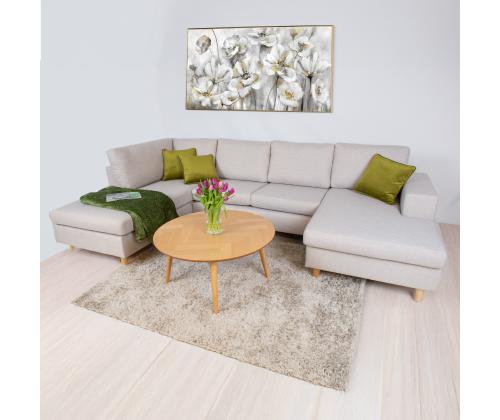 Nurgadiivan HARALD VN 318x185/140xH92cm, beež