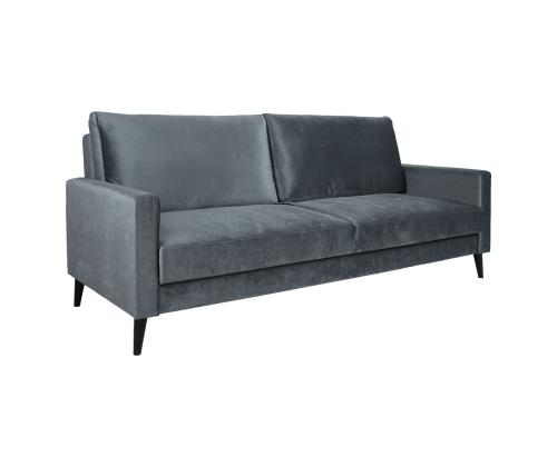 Diivanvoodi ANNA pesukastiga 222x86xH98cm, hall samet