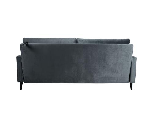 Diivanvoodi ANNA pesukastiga 222x86xH98cm, hall samet