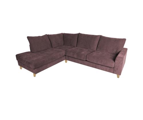 Nurgadiivan LAYLA VN 265x94x208xH90cm, hallikasroosa