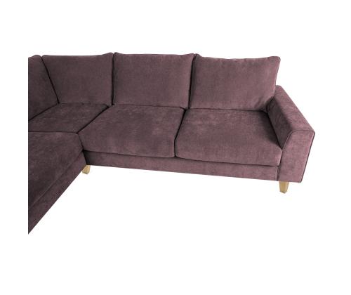 Nurgadiivan LAYLA VN 265x94x208xH90cm, hallikasroosa