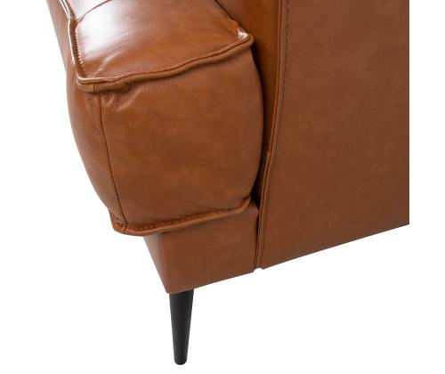 Diivan LEO 136x86xH85cm, helepruun