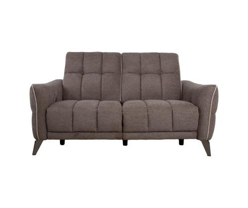 Diivan CATHY 2-kohaline elektriline recliner 162x100xH100cm, helepruun