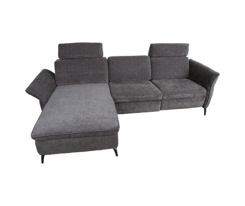 Nurgadiivan DAYTON VN, elektriline recliner 268x157/94xH100cm, tumehall