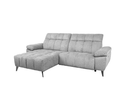 Nurgadiivan LUZERN VN elektriline recliner 264x160/87xH85cm, helehall