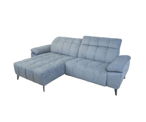 Nurgadiivan LUZERN VN elektriline recliner 264x160/87xH85cm, sinakashall