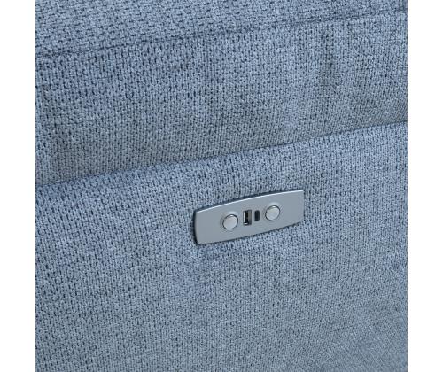 Nurgadiivan LUZERN VN elektriline recliner 264x160/87xH85cm, sinakashall