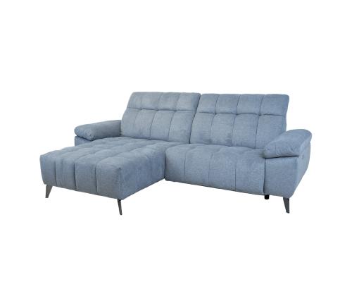 Nurgadiivan LUZERN VN elektriline recliner 264x160/87xH85cm, sinakashall