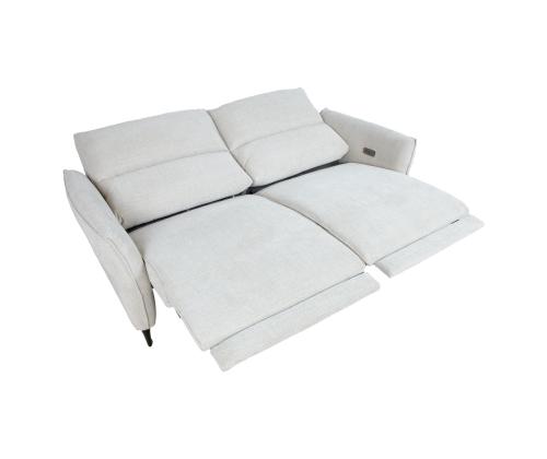 Diivan MIAMI 3-kohaline elektriline recliner 199x92xH99cm, helebeež
