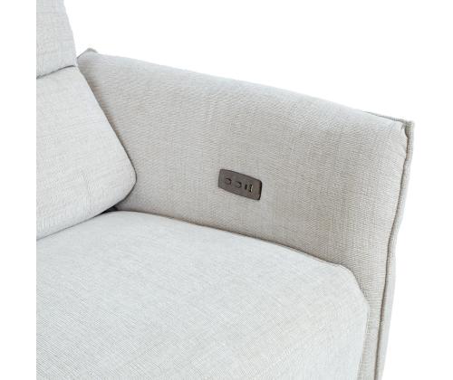 Diivan MIAMI 3-kohaline elektriline recliner 199x92xH99cm, helebeež