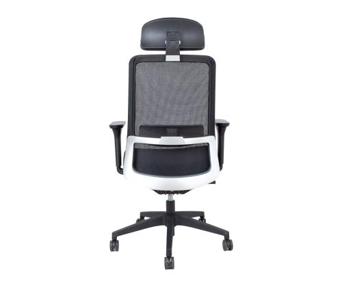 Töötool SANTO 66x66xH115-125cm, must võrkkangas