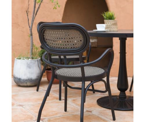 Tool BOLGHERI must 56x62xH83cm, alumiiniumraam, plastikpunutis