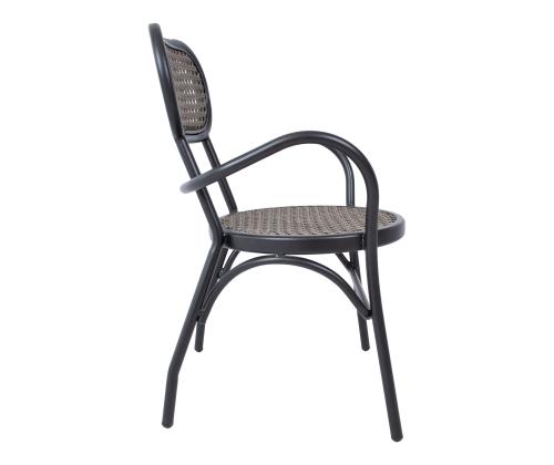 Tool BOLGHERI must 56x62xH83cm, alumiiniumraam, plastikpunutis