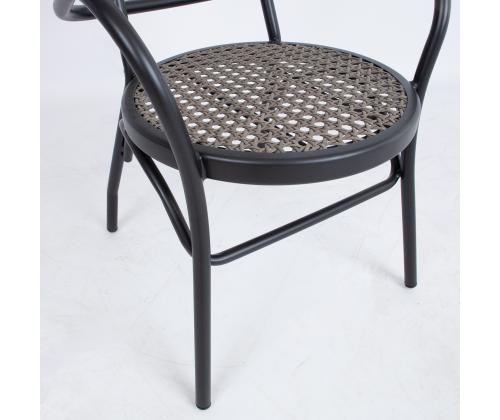 Tool BOLGHERI must 56x62xH83cm, alumiiniumraam, plastikpunutis