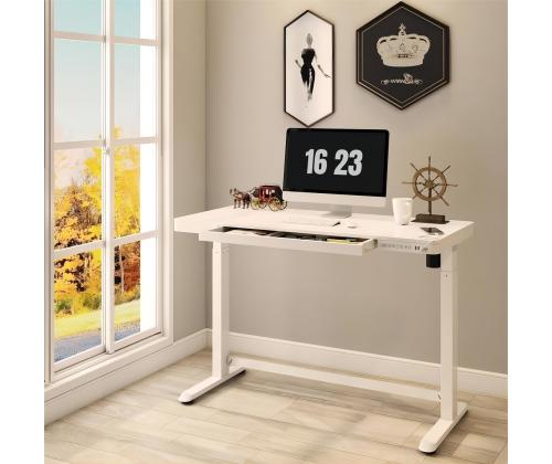 Reguleeritav laud ERGO 1-mootoriga 120x60xH72-121cm, valge