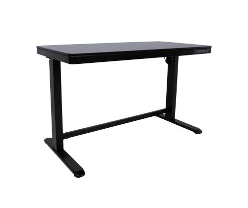 Reguleeritav laud ERGO 1-mootoriga 120x60xH72-121cm, must, melamiinplaat, teras