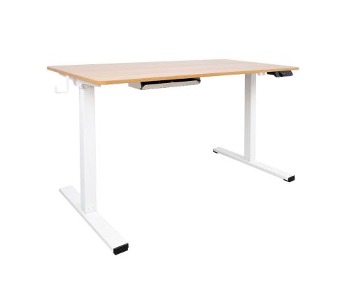 Reguleeritav laud ERGO 1-mootoriga 120x60xH73-121cm, valge/tamm