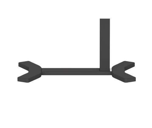 Töölaud ERGO ühe jalaga, manuaalne, must