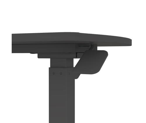 Töölaud ERGO ühe jalaga, manuaalne, must