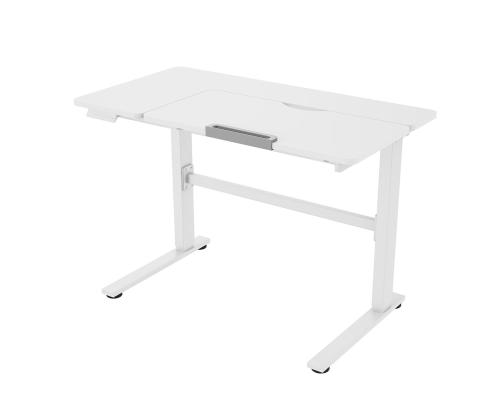 Laste töölaud ERGO KID 1-mootoriga 112x60xH56-80cm, valge