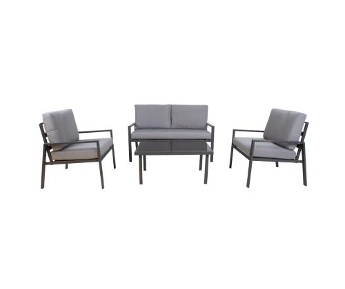 Aiamööblikomplekt TIFTON laud, diivan ja 2 tooli