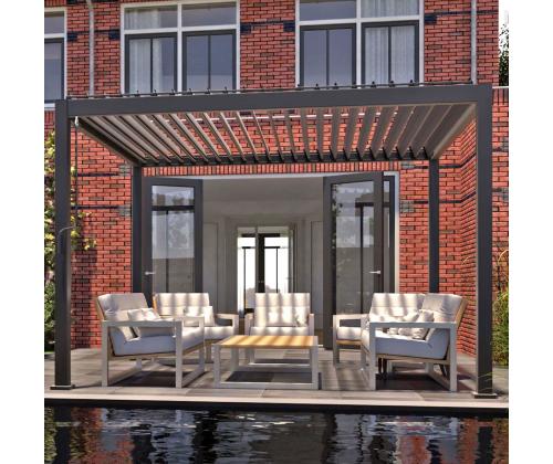 Varikatus MIRADOR 3x3xH2,5m, tumehall