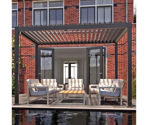 Varikatus MIRADOR 3x4xH2,5m, tumehall