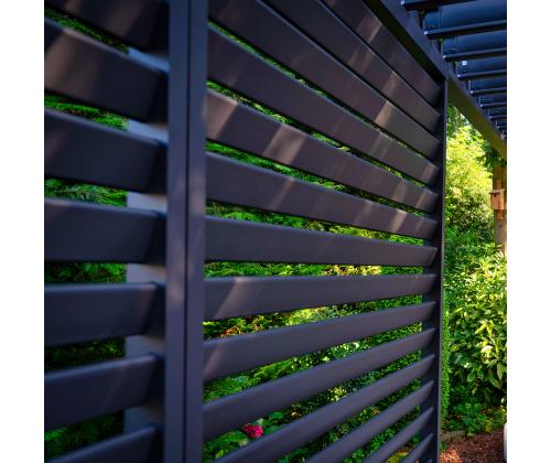 Lamellsein varikatusele MIRADOR 93x235cm, tumehall