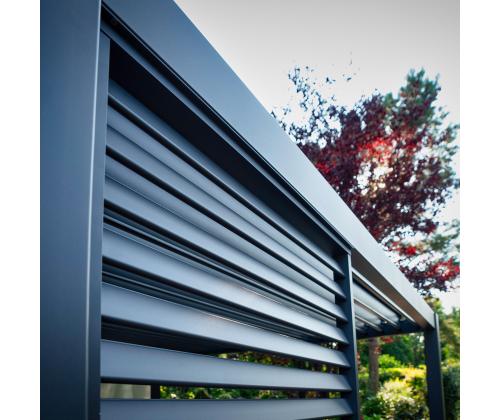 Lamellsein varikatusele MIRADOR 93x235cm, tumehall