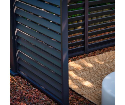 Lamellsein varikatusele MIRADOR 93x235cm, tumehall