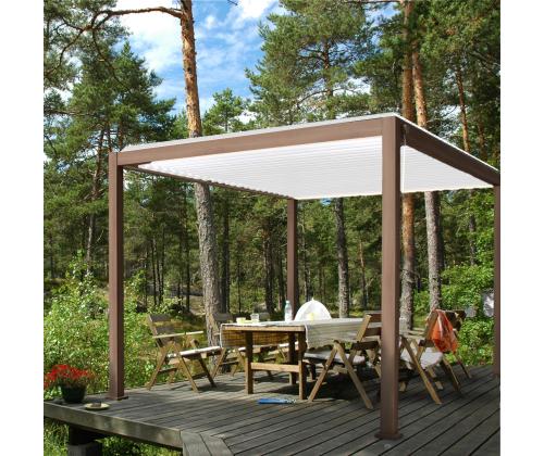 Varikatus MIRADOR-111 3x4m, hele puidudekoor