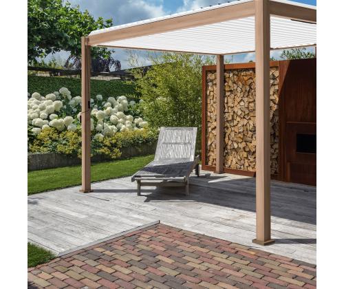 Varikatus MIRADOR-111 3x4m, hele puidudekoor