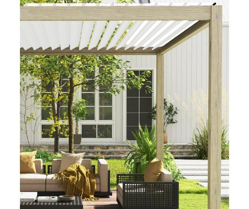 Varikatus MIRADOR-111 3x4m, hele puidudekoor