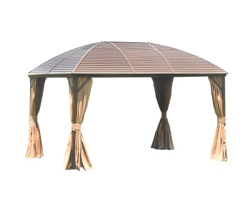 Varikatus SUNSET 3x4xH2/2,7m, pruun/beeþ, alumiinium, polüesterkangas