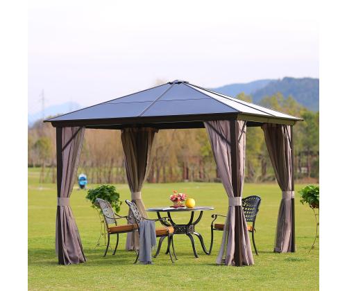 Varikatus SUNSET 3x3xH2,67m, pruun/taupe