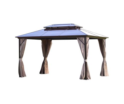 Varikatus SUNSET 3x4xH2/2,7m, pruun/taupe