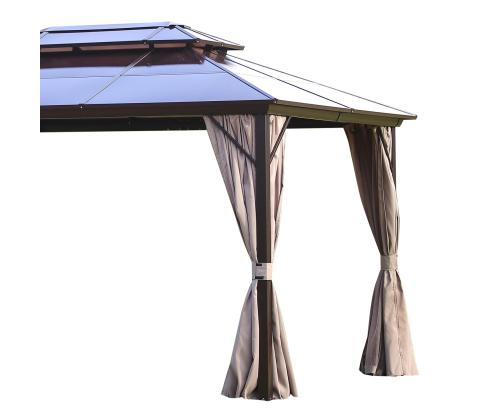 Varikatus SUNSET 3x4xH2/2,7m, pruun/taupe