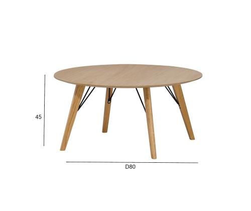 Diivanilaud HELENA D80xH45cm, tamm